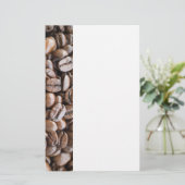 Kaffeebohnen Briefpapier (Stehend Vorderseite)