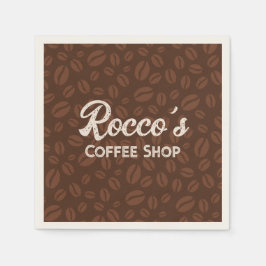 Kaffeebohnen Brown Napkin Serviette