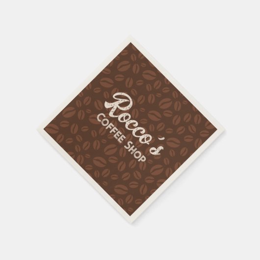 Kaffeebohnen Brown Napkin Serviette (Ecke)