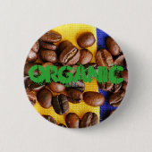 Kaffeebohnen Button (Vorderseite)