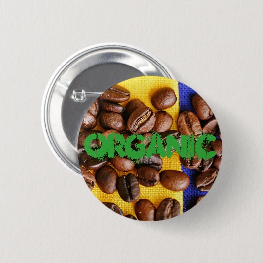 Kaffeebohnen Button (Vorne & Hinten)