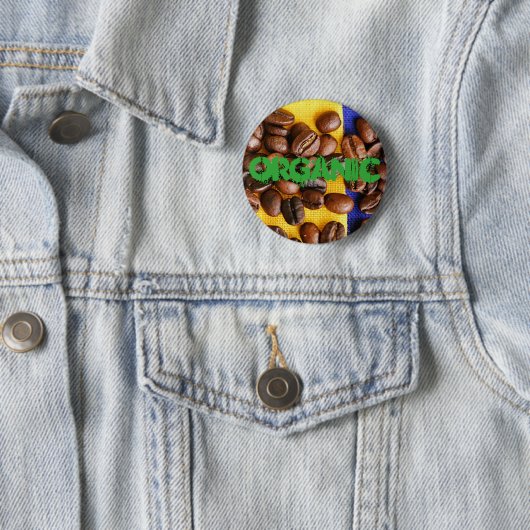Kaffeebohnen Button (Beispiel)