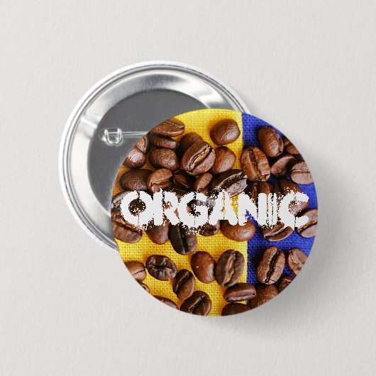 Kaffeebohnen Button (Vorne & Hinten)