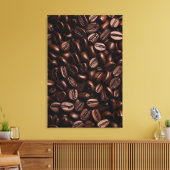 Kaffeebohnen Canvas drucken Leinwanddruck (Insitu (Wohnzimmer))