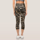 Kaffeebohnen Capri Leggings (Rückseite)
