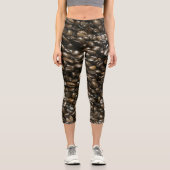 Kaffeebohnen Capri Leggings (Vorderseite)