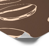 Kaffeebohnen: Cartoon Doodle Vintag Poster (Ecke)