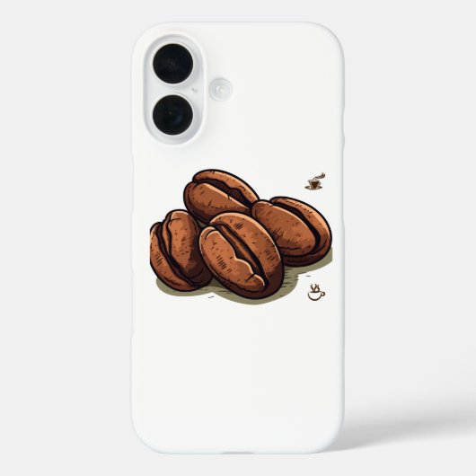 Kaffeebohnen Case-Mate iPhone Hülle (Rückseite)