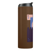 Kaffeebohnen - Coffeine Lover Art Thermosbecher (Nach links gedreht)