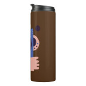 Kaffeebohnen - Coffeine Lover Art Thermosbecher (Nach rechts gedreht)