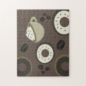 Kaffeebohnen Donuts Sweet Barista Puzzle (Vertikal)