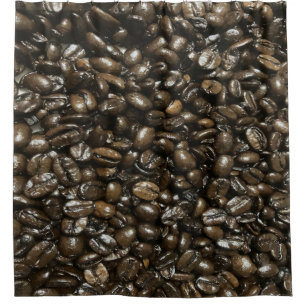 Kaffeebohnen Duschvorhang