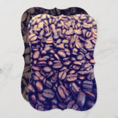 Kaffeebohnen Einladung (Vorne/Hinten)