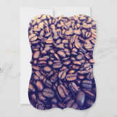 Kaffeebohnen Einladung (Vorderseite)