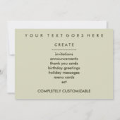 Kaffeebohnen Einladung (Rückseite)