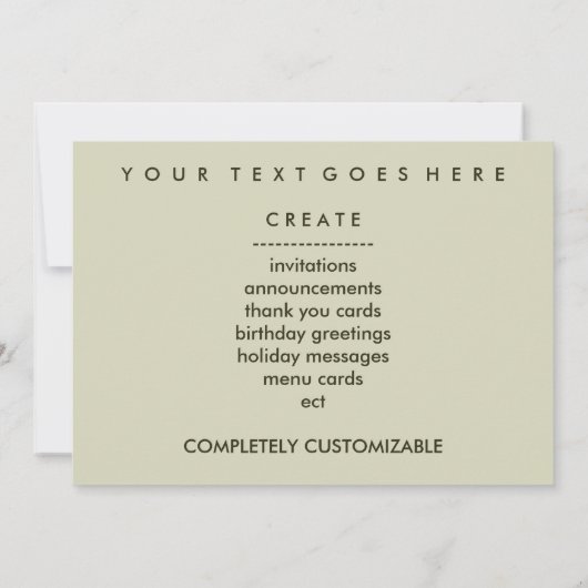 Kaffeebohnen Einladung (Rückseite)