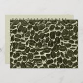 Kaffeebohnen Einladung (Vorne/Hinten)