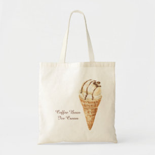 Kaffeebohnen-Eiscreme-Kegel Tragetasche
