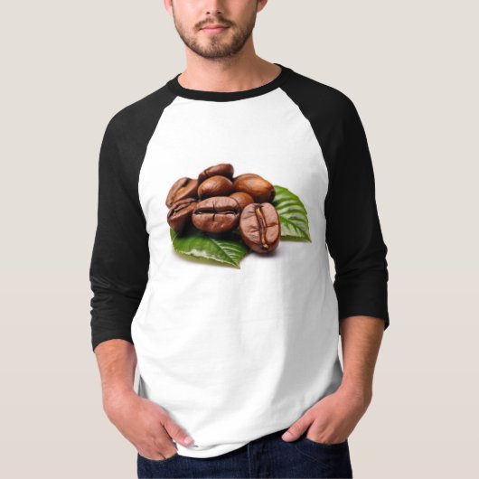 Kaffeebohnen Elegance Herrscher Schläfchen Raglan T-Shirt (Vorderseite)