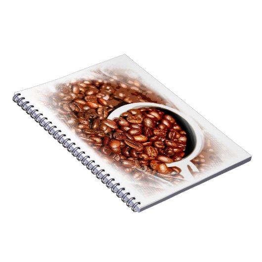 Kaffeebohnen Elite Moderne Cafeteria Cool Notizblock (Rechte Seite)