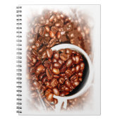 Kaffeebohnen Elite Moderne Cafeteria Cool Notizblock (Vorderseite)