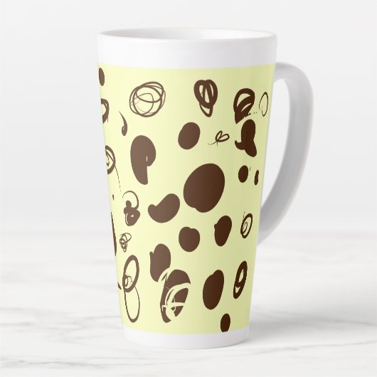 Kaffeebohnen entwerfen latte Tasse (Rechte Ecke)