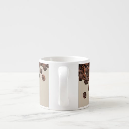 Kaffeebohnen Espressotasse (Rückseite)