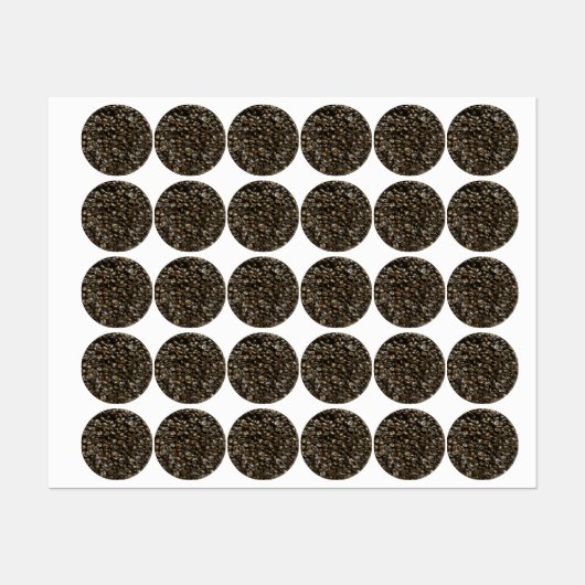 Kaffeebohnen Etiketten (Blatt)