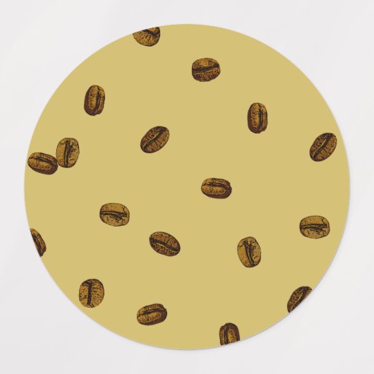 Kaffeebohnen Etiketten (Design 2)
