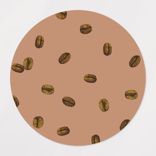 Kaffeebohnen Etiketten (Design 1)