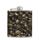 Kaffeebohnen Flachmann (Vorderseite)