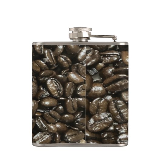 Kaffeebohnen Flachmann (Rückseite)