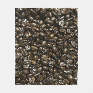 Kaffeebohnen Fleecedecke
