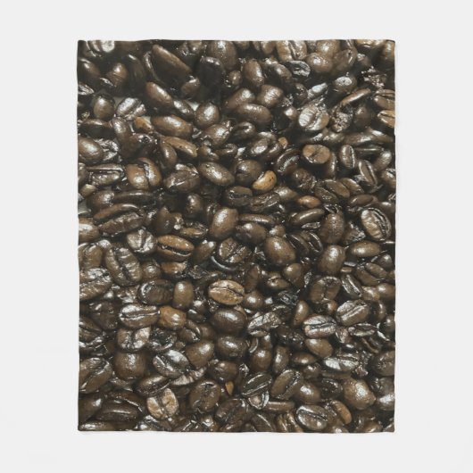 Kaffeebohnen Fleecedecke (Vorderseite)