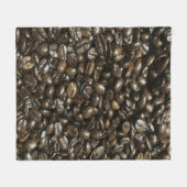 Kaffeebohnen Fleecedecke (Vorderseite (Horizontal))