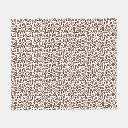 Kaffeebohnen Fleecedecke (Vorderseite (Horizontal))