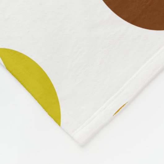 Kaffeebohnen Fleecedecke (Ecke)