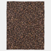 Kaffeebohnen Fleecedecke (Vorderseite)