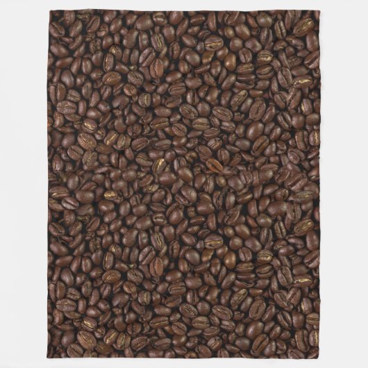 Kaffeebohnen Fleecedecke (Vorderseite)
