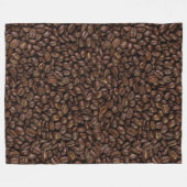 Kaffeebohnen Fleecedecke (Vorderseite (Horizontal))