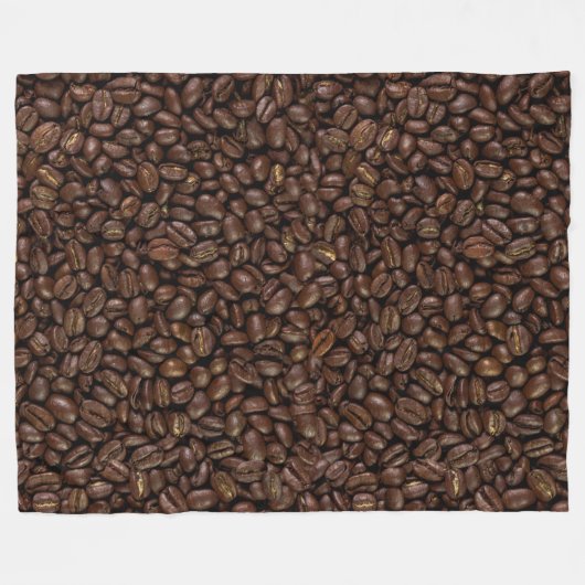 Kaffeebohnen Fleecedecke (Vorderseite (Horizontal))