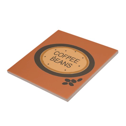 Kaffeebohnen Fliese (Seite)