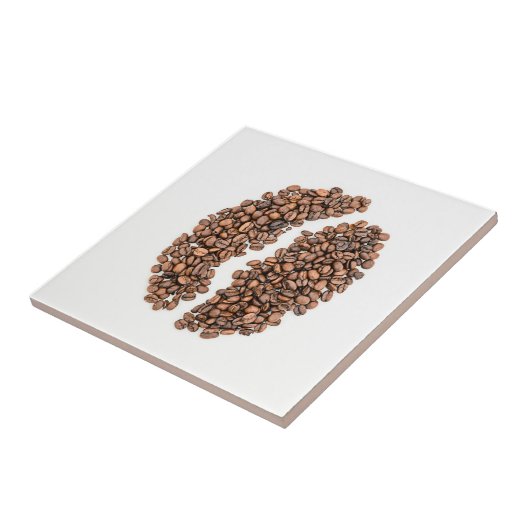 Kaffeebohnen Fliese (Seite)