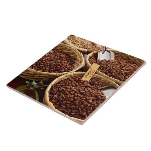 Kaffeebohnen Fliese (Seite)