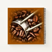 Kaffeebohnen Foto Hervorragendes klassisches Squar Notizblock (Rückseite)