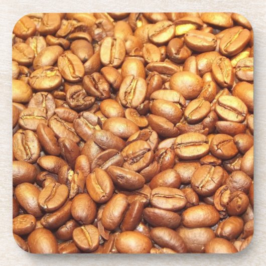 Kaffeebohnen Fotografie Getränkeuntersetzer (Vorderseite)