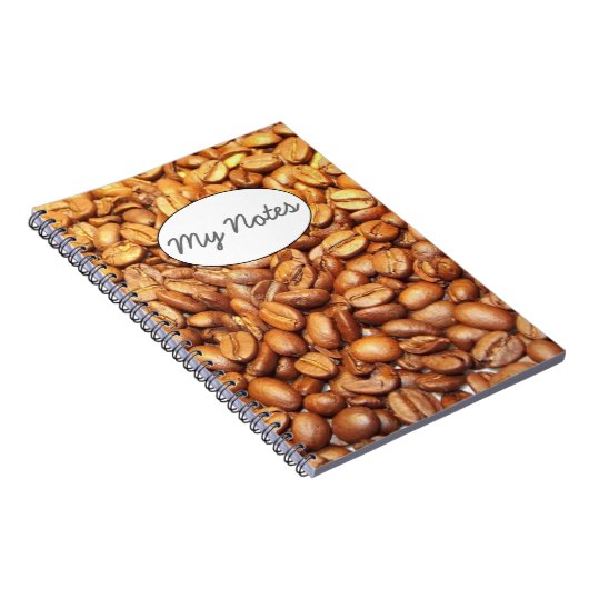 Kaffeebohnen Fotografie Notizblock (Rechte Seite)