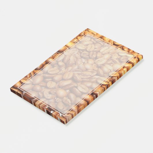 Kaffeebohnen Fotografie Post-it Klebezettel (angewinkelt)