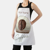 Kaffeebohnen für Espresso und Retro Barista Schürze (InSitu)