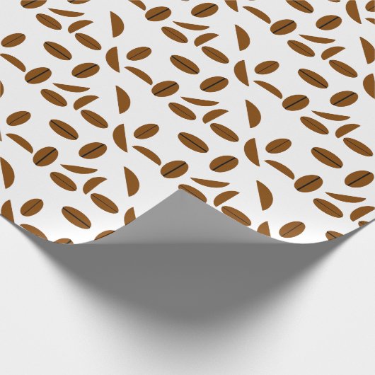 Kaffeebohnen Galore Wrapping Paper Geschenkpapier (Ecke)